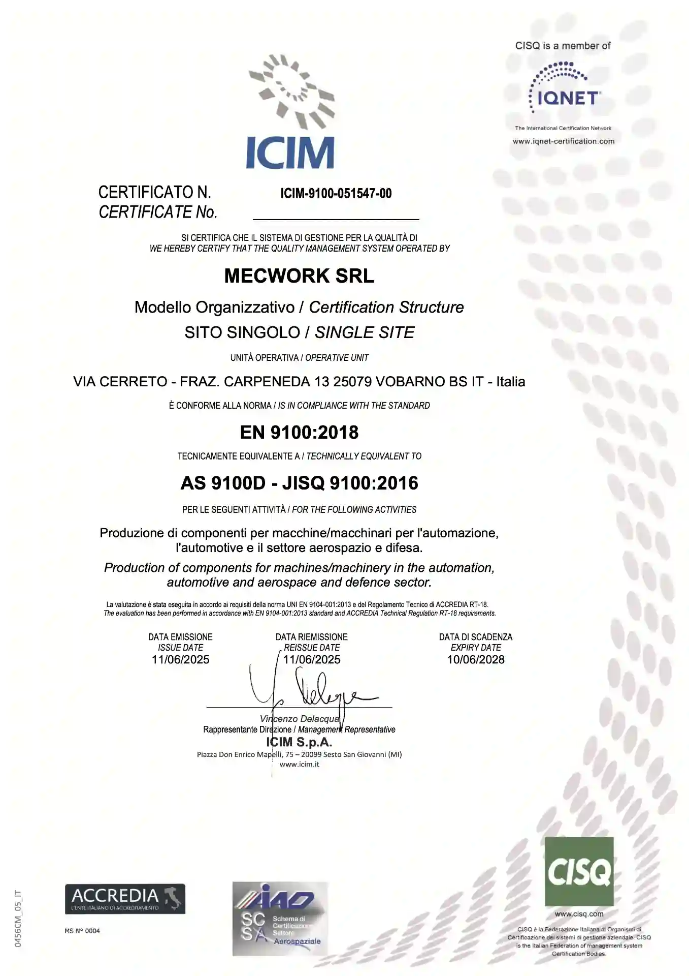 ICIM-9100-051547-00
